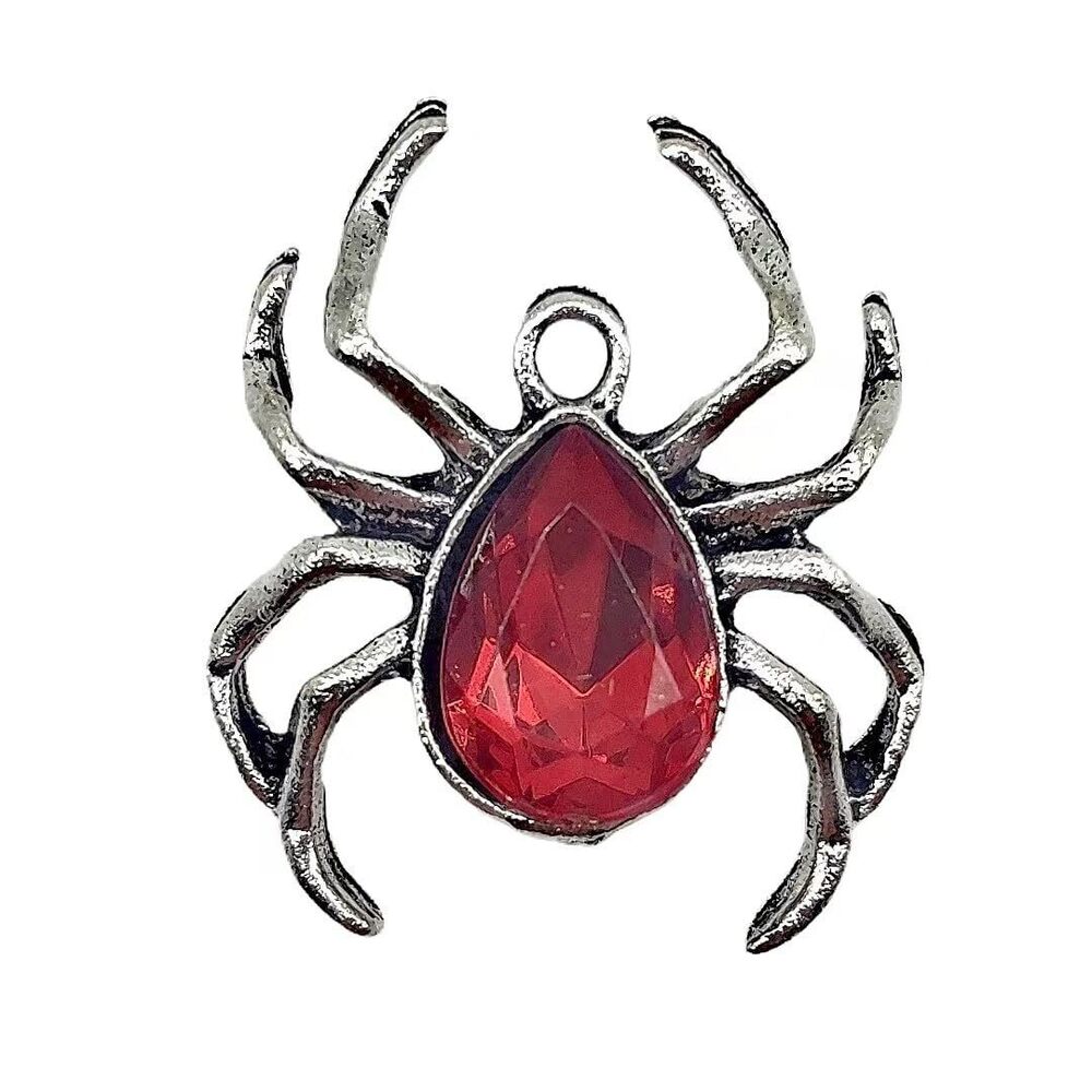 8747 10pc Halloween Charm Bulk Spider Charm Alloy Spider Charms